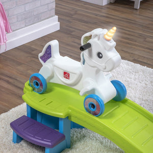 Step2 Unicorn Up & Down Roller Coaster | Kids Ride-On Coaster - Ride On