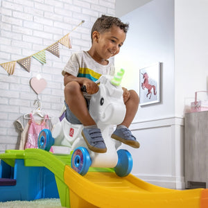 Step2 Unicorn Up & Down Roller Coaster | Kids Ride-On Coaster - Ride On