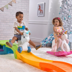 Step2 Unicorn Up & Down Roller Coaster | Kids Ride-On Coaster - Ride On