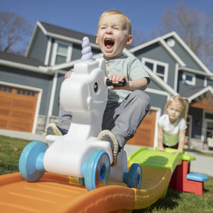 Step2 Unicorn Up & Down Roller Coaster | Kids Ride-On Coaster - Ride On