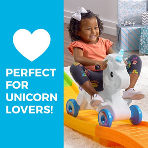 Step2 Unicorn Up & Down Roller Coaster | Kids Ride-On Coaster - Ride On