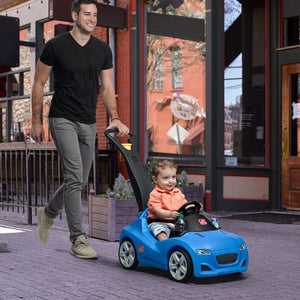 Step2 Whisper Ride Cruiser Toddler Push Car Blue - Push Ride on Car