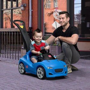 Step2 Whisper Ride Cruiser Toddler Push Car Blue - Push Ride on Car
