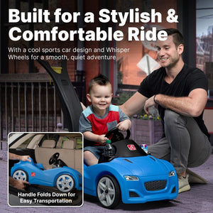 Step2 Whisper Ride Cruiser Toddler Push Car Blue - Push Ride on Car