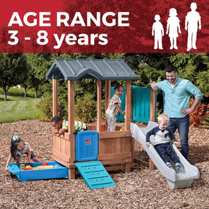 Step2 Woodland Adventure Playhouse & Slide | Kids Playhouse - Baby Swings