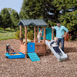 Step2 Woodland Adventure Playhouse & Slide | Kids Playhouse - Baby Swings