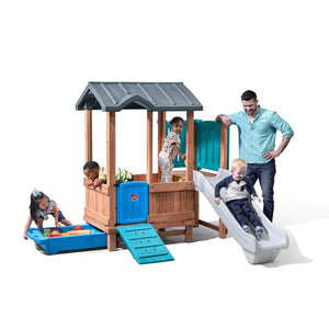 Step2 Woodland Adventure Playhouse & Slide | Kids Playhouse - Baby Swings