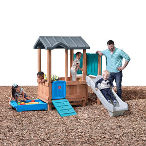 Step2 Woodland Adventure Playhouse & Slide | Kids Playhouse - Baby Swings