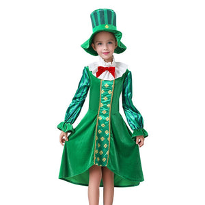 St.Patricks Day costume for Girls,Kids Halloween Costume Dress Up - 4 - 6 Years Halloween