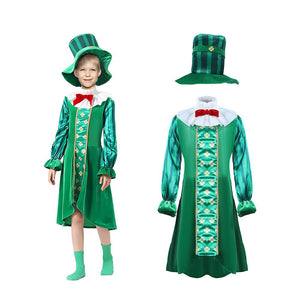 St.Patricks Day costume for Girls,Kids Halloween Costume Dress Up - 4 - 6 Years Halloween