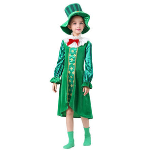 St.Patricks Day costume for Girls,Kids Halloween Costume Dress Up - 4 - 6 Years Halloween