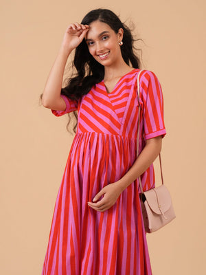 Strawberry Lane Maternity and Nursing Dress - S Maternity Casual Dress