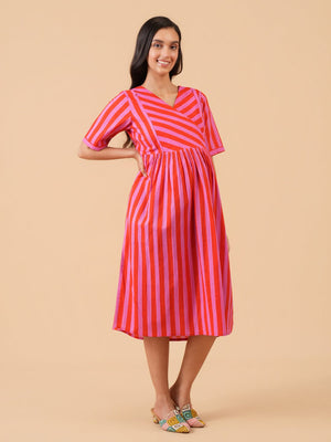 Strawberry Lane Maternity and Nursing Dress - S Maternity Casual Dress