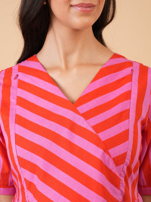 Strawberry Lane Maternity and Nursing Dress - S Maternity Casual Dress