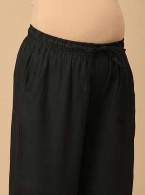 Street Ink Maternity Lounge Pants - Black Maternity Bottoms