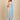 Back view of blue white striped sleeveless nursing maxi dress with V-neckline and soft fabric texture.