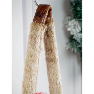 Striped Frock Reindeer Christmas Festive Door Hanger Christmas décor - 