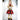 Striped Frock Reindeer Christmas Festive Door Hanger Christmas décor - 