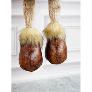 Striped Frock Reindeer Christmas Festive Door Hanger Christmas décor - 
