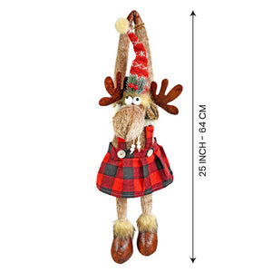 Striped Frock Reindeer Christmas Festive Door Hanger Christmas décor - 