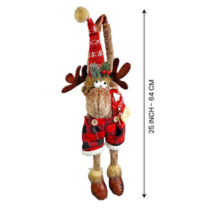 Striped Shorts Reindeer Christmas Festive Door Hanger Christmas décor - 