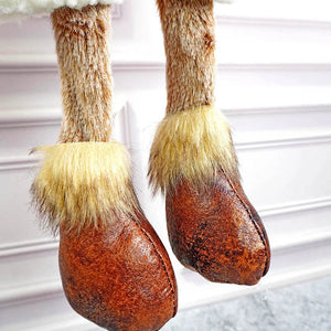 Striped Shorts Reindeer Christmas Festive Door Hanger Christmas décor - 