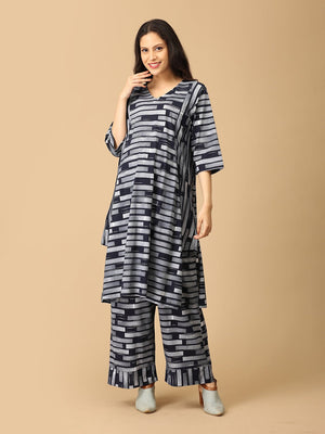 Stroke of Chic Maternity and Nursing Co ord Set - MEW - SD - STOCH - S