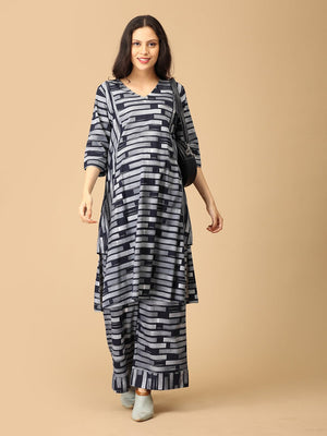 Stroke of Chic Maternity and Nursing Co ord Set - MEW - SD - STOCH - S