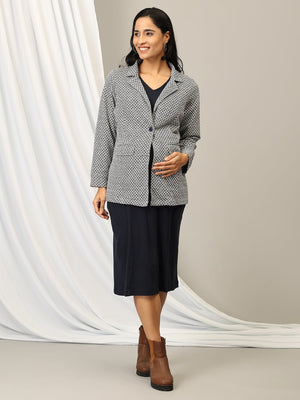 Styled to Wow Maternity and Nursing Shacket Dress - DRS - SD - STLTW - S