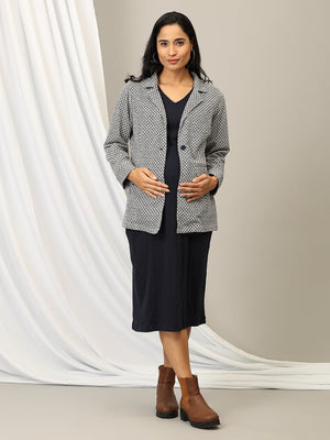 Styled to Wow Maternity and Nursing Shacket Dress - DRS - SD - STLTW - S