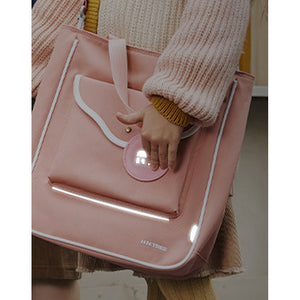 Stylish Casual Peach Tote Bag with Adjustable Strap - Little Surprise BoxStylish Casual Peach Tote Bag with Adjustable Strap