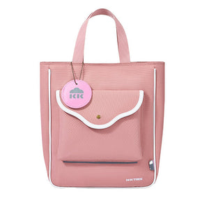 Stylish Casual Peach Tote Bag with Adjustable Strap - Little Surprise BoxStylish Casual Peach Tote Bag with Adjustable Strap