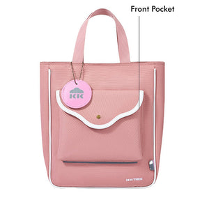 Stylish Casual Peach Tote Bag with Adjustable Strap - Little Surprise BoxStylish Casual Peach Tote Bag with Adjustable Strap