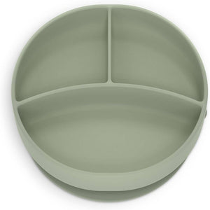 Suavinex 1 Divider Plate Silicone Green 6M to 18m - Bowls & Plates