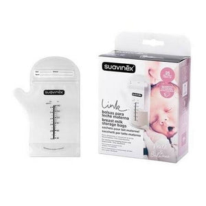 Suavinex 25.Breast Milk Storage Bag Silicone Transparent Birth to 12M - Breastmilk Storage