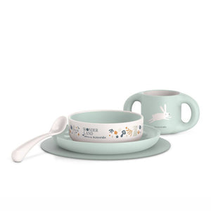 Suavinex Feeding Set 6M to 18M - Green Baby Feeding Essentials