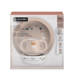 Suavinex Feeding Set 6M to 18M - Pink Baby Feeding Essentials