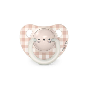 Suavinex Pacifier Glow-In-The-dark Silicone Rabbit Birth to 6M Pack of 2 - Pacifiers, Teethers & Rattles