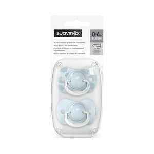 Suavinex Pacifier Silicone Birth to 6M Pack Of 2 - Blue Pacifiers, Teethers & Rattles