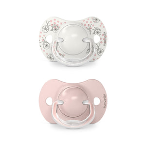 Suavinex Pacifier Silicone Birth to 6M Pack of 2 - Baby Pink Pacifiers, Teethers & Rattles