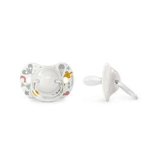 Suavinex Pacifier Silicone Birth to 6M Pack of 2 - Grey Pacifiers, Teethers & Rattles