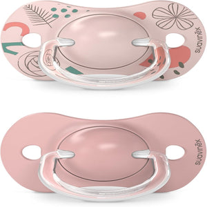 Suavinex Pacifier Silicone Birth to 6M Pack of 2 - pink Pacifiers, Teethers & Rattles