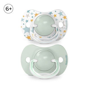 Suavinex Pacifier Silicone Birth to 6M Pack Of 2 - Lite Green Pacifiers, Teethers & Rattles