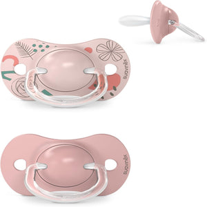 Suavinex Pacifier Silicone Birth to 6M Pack of 2 - pink Pacifiers, Teethers & Rattles
