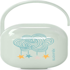 Suavinex Soother Case Holder Plastic Birth to 18M - Lite Blue Pacifiers, Teethers & Rattles