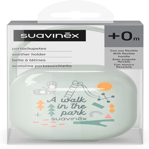 Suavinex Soother Case Holder Plastic Birth to 18M - Blue Pacifiers, Teethers & Rattles
