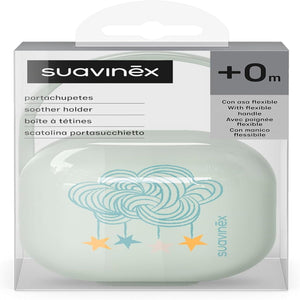 Suavinex Soother Case Holder Plastic Birth to 18M - Lite Blue Pacifiers, Teethers & Rattles
