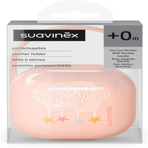 Suavinex Soother Case Holder Plastic Birth to 18M - Pink Pacifiers, Teethers & Rattles