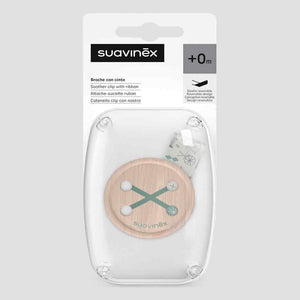 Suavinex Soother Clip A Walk Green Birth to 18M - Pacifier Accessories