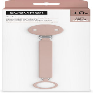 Suavinex Soother Clip Silicone Pale Mauve Birth to 18M - Pacifiers, Teethers & Rattles